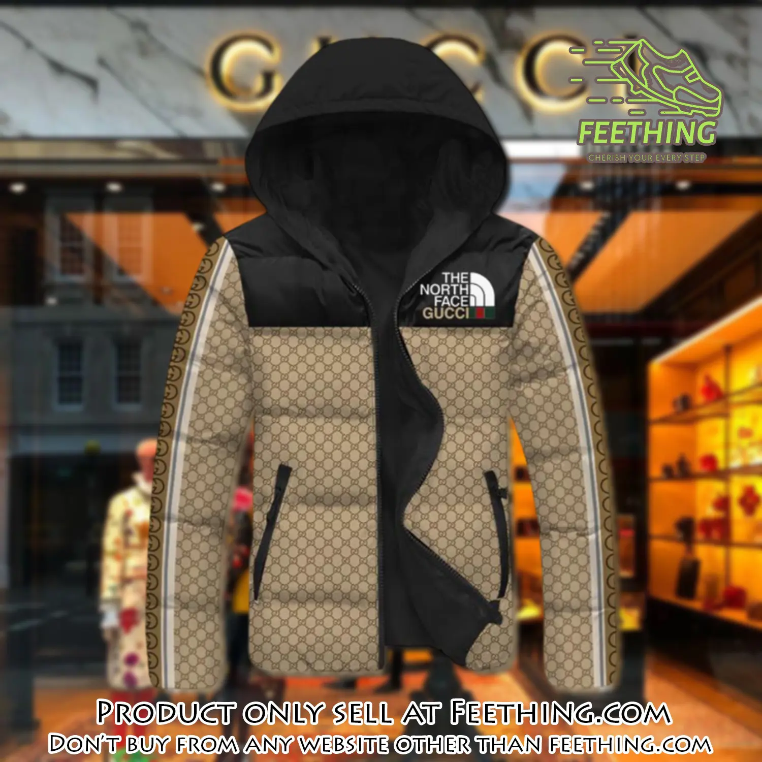 Gucci downfilled coat ultralight down jacket outdoor jacket warm outwear dfj1004 ft5310457